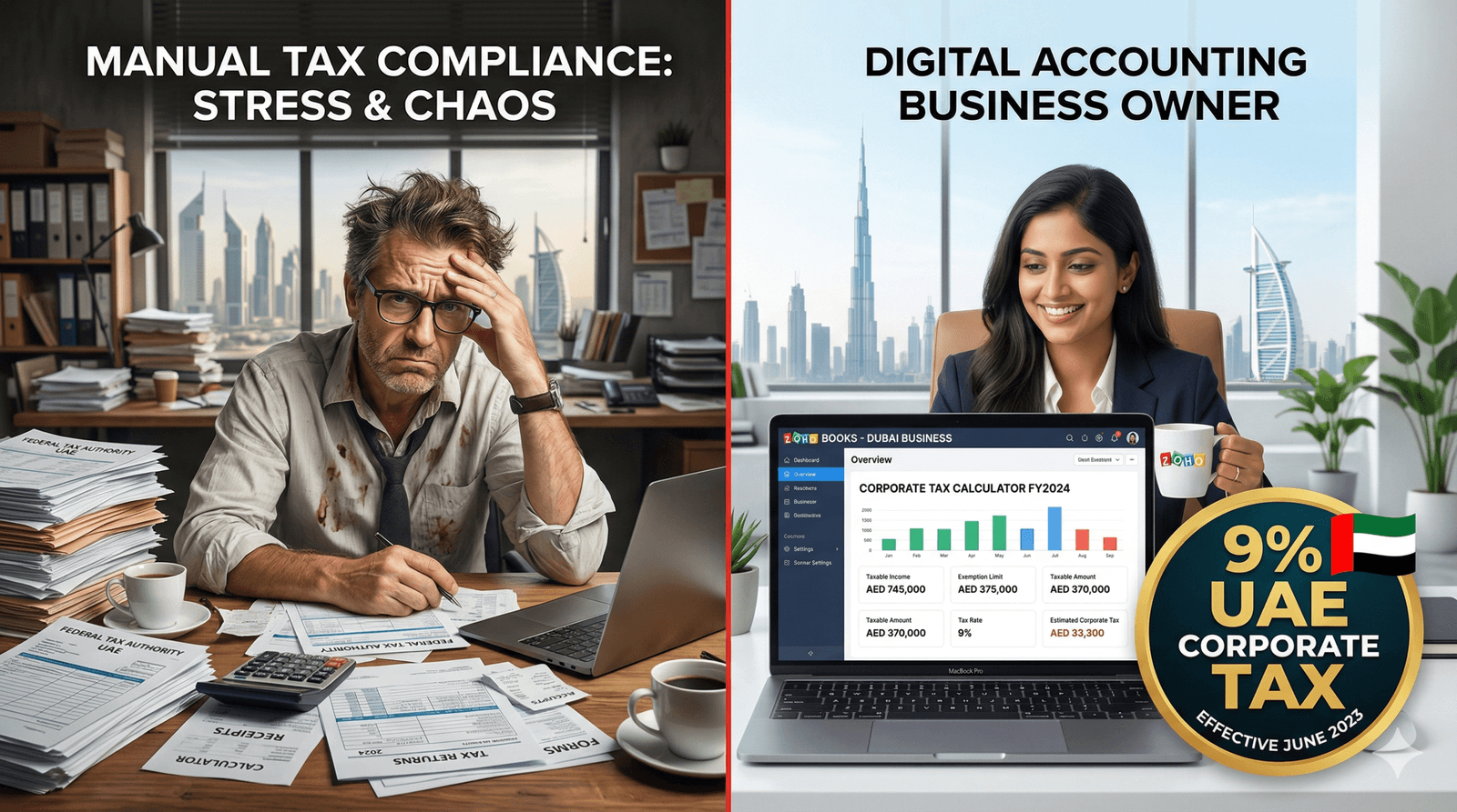 UAE Corporate Tax 9%: What It Means for SMEs Using Zoho Books